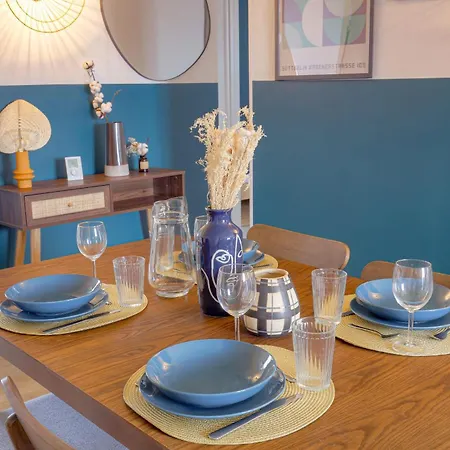 Apartment Design Et Convivial Avec Parking Gratuit